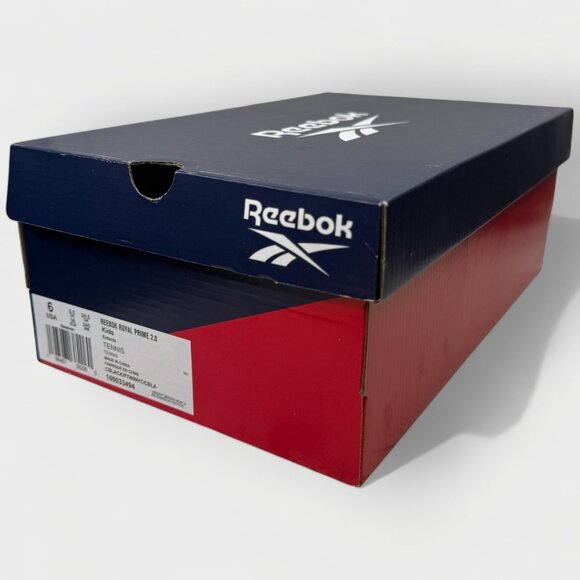 Reebok Boys Royal Prime 2.0 Black White US 6 Big Kids Sneaker New w/ Box - Picture 12 of 13